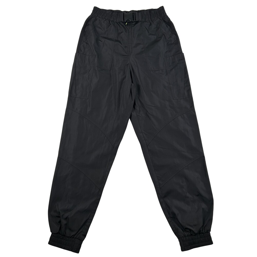 Zara Pants Womens Small Windbreaker Cargo Elastic Waist Belted Pockets Jogger